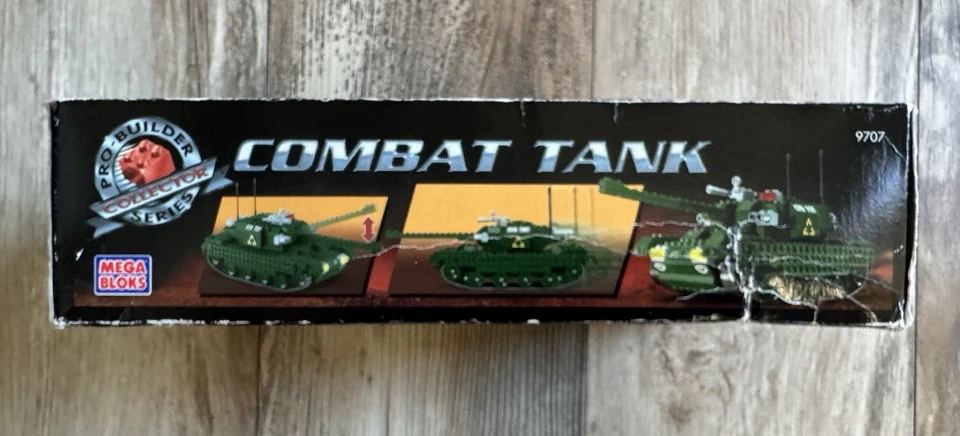 1999 Mega Bloks Pro Builder Combat Tank #9707 Collectors Series 🌟 NEW & SEALED! - Image 2 of 4