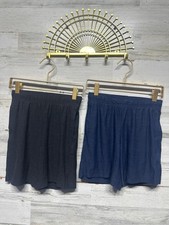 Old Navy Active Shorts Boys 6/7 Black Navy Breathe On Go-Dry Cool EUC