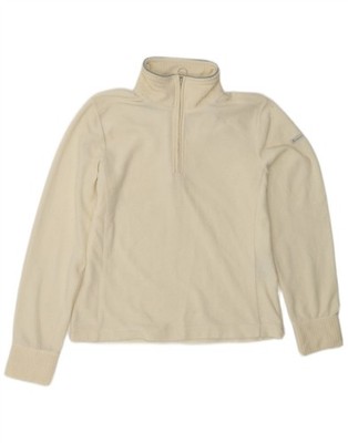 Champion Damen-Fleecepullover einfache Passform Reißverschluss am Ausschnitt UK 10 Small cremeweiß YQ01