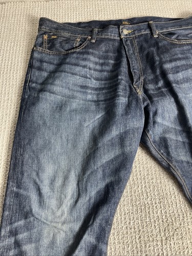 Polo Ralph Lauren Herren The Hampton Relaxed Straight Jeans 40X30 Blau Denim Dark - Bild 7 von 13