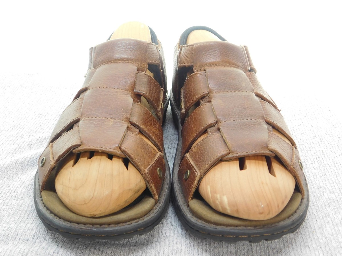 Abeo Men’s Brody Leather Sandals Fisherman Brown Size MN 8 SAMUEL MAHOGANY Men main image 2