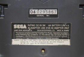 Sega Game Gear Portable Video Game System + 2 Games