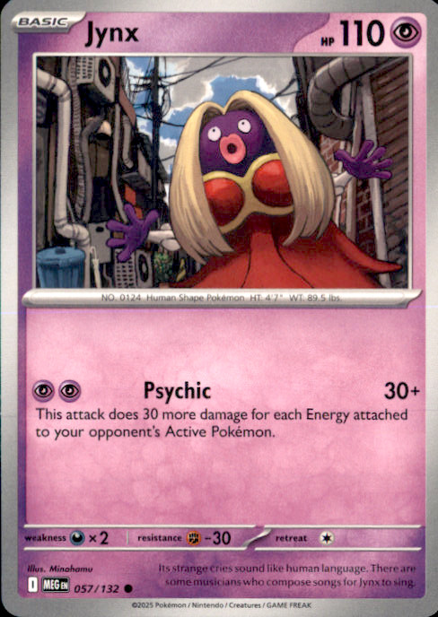 Jynx Common ME01: Mega Evolution 057/132 NM Minahamu 2025