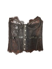 Roma Confidential Strapless Lace Corset Black XL