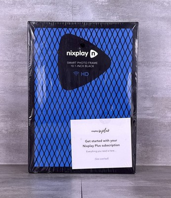Nixplay 10.1'' Smart Digital Black Photo Frame Mobile App WIFI Alexa New Sealed