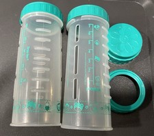 Vintage Playtex Nurser Lot 6oz Teal With Rings And Cap