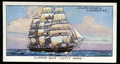 Tabakkarte, Churchman, THE STORY OF NAVIGATION, 1936, Cutty Sark, #39