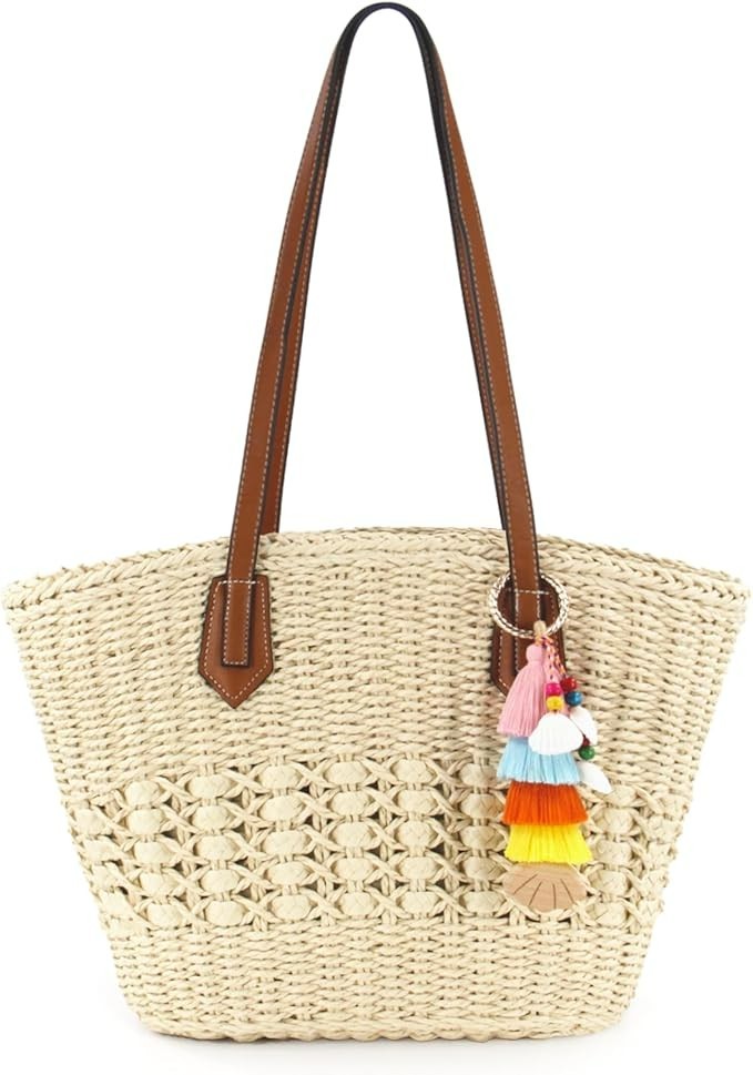 Shoulder Bag Large Rattan Beach Bag Rattan Beach Bags Designer