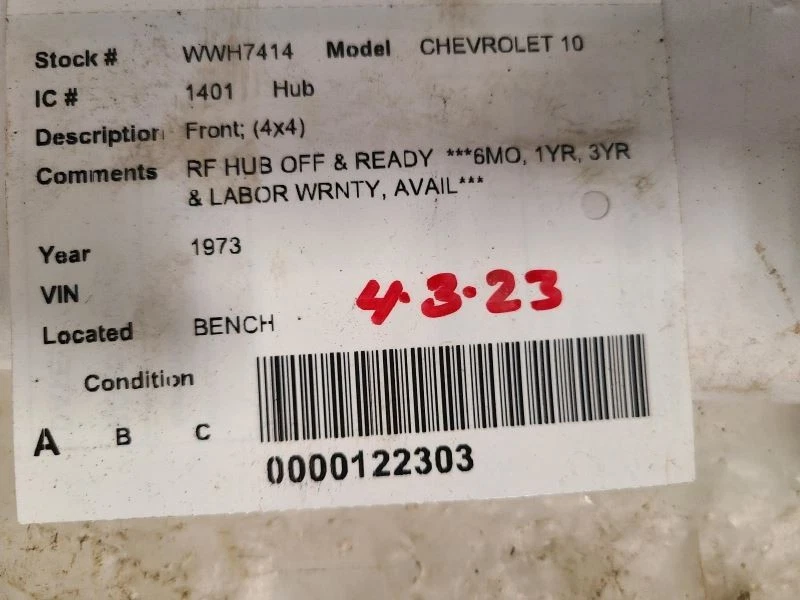 Hub Front Bearing ID LM603011 Fits 71-77 BLAZER/JIMMY (full size) 1691982 - Image 3 of 3