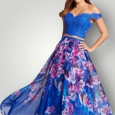 Ellie Wilde by Mon Cheri Corset Skirt Sep Prom Dress Sz 4