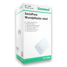 SensiPore Wundpflaster steril Wundverband sensitiv Pflaster latexfrei 100/50 St.
