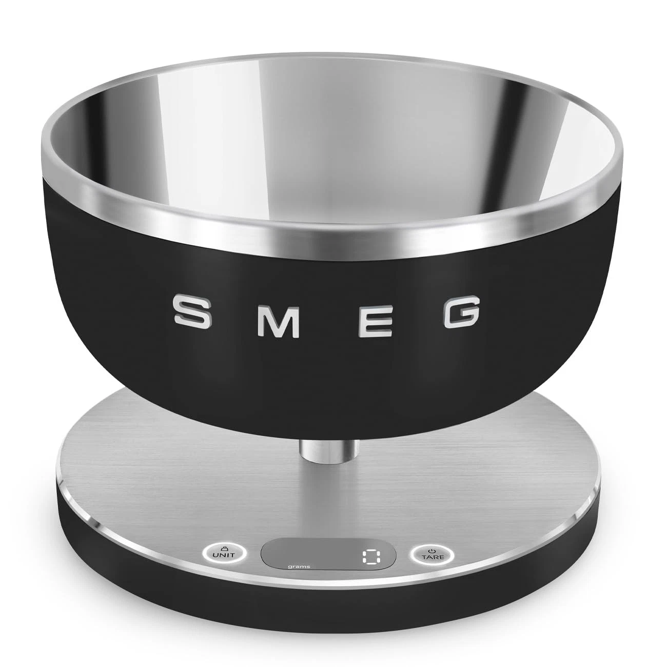 Contemporary Digital Kitchen Scale with Removable Bowl (Black)