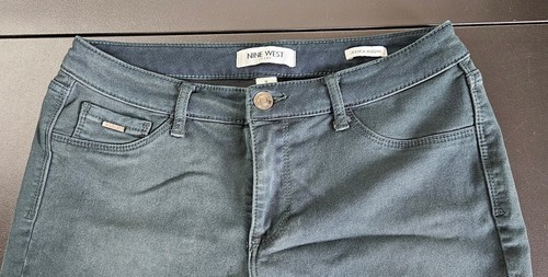 Jeans Nine West Jessica Jeggings Sherwood verde taglia 8 tasche elasticizzate casual - Foto 3 di 12
