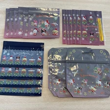 Sanrio Characters Christmas Zip Bags Set Holiday Storage Pouches New