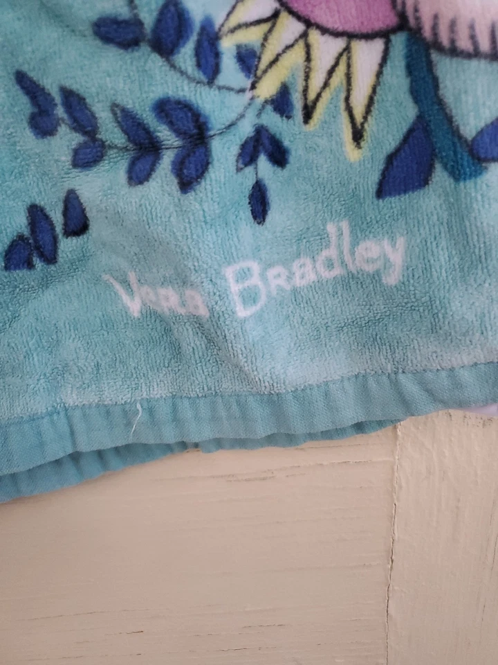 Toalla de Playa Vera Bradley TROPICAL PARA Rosa FIRMA RETIRADA RARA Foto 3 de 4