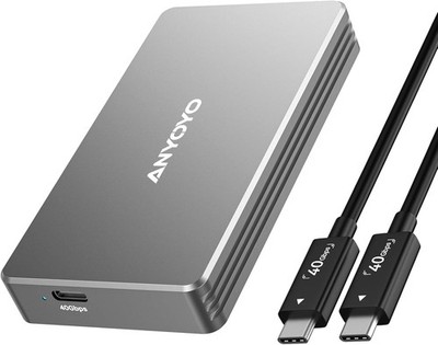 40Gbps M.2 NVMe SSD Gehäuse, NVMe Gehäuse kompatibel für Thunderbolt 5/4/3 M....