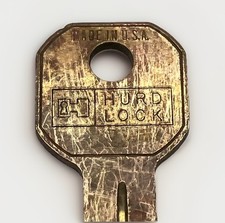 Vintage Hurd Lock Key C132B Made in USA Replacement Key