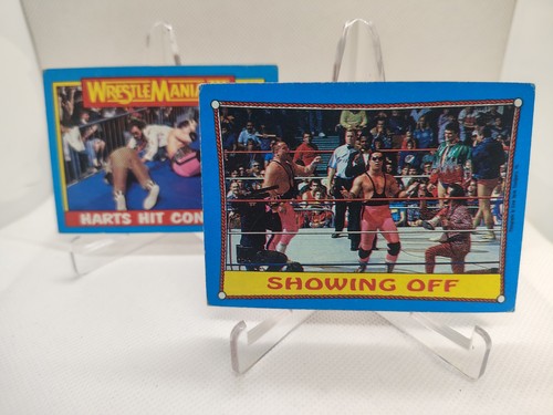 Bret Hart/Hart Foundation 1987 Card Lot #57 Harts Hit Concrete & #63 Showing Off - Picture 2 of 5