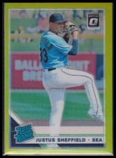 2019 Donruss Optic Justus Sheffield Lime Green RR  42