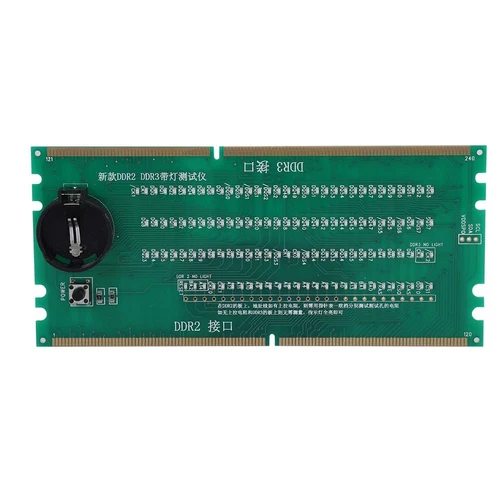Two In One Desktop Motherboard Test Card DDR2 / DDR3 With Light Tester FY