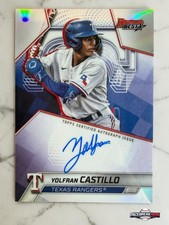 2025 Bowman’s Best Yolfran Castillo Refractor Auto B25-YC Texas Rangers