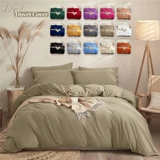 Twin Size Duvet Quilt Cover Bedding Set Soft Dual Sided Comforter Covers Sets