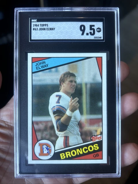 1984 Topps John Elway #63 SGC 9.5 Mint + Rookie. Sehr schöne 9,5 / Könnte eine 10 sein