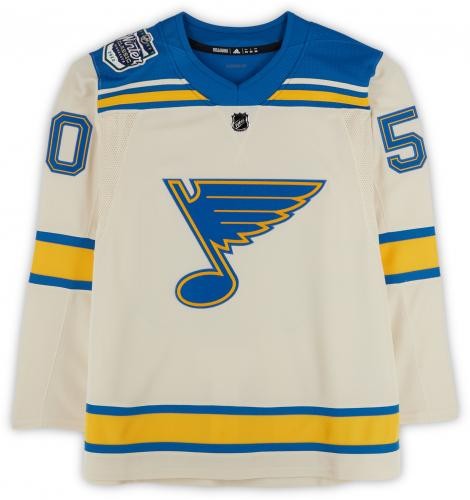 Jordan Binnington Blues Signed 2022 NHL Winter Classic Adidas Authentic Trikot - Bild 3 von 5