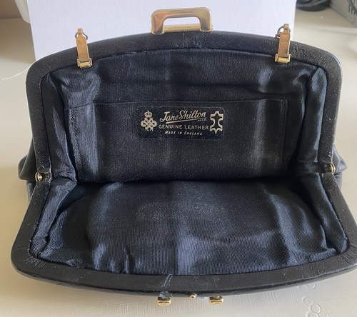 Borsa a tracolla vintage Jane Shilton in pelle nera - Foto 14 di 23