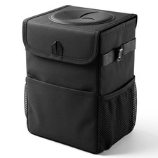 Car Trash Can with Lid, Leakproof Hanging Organizer for Car Back Seat