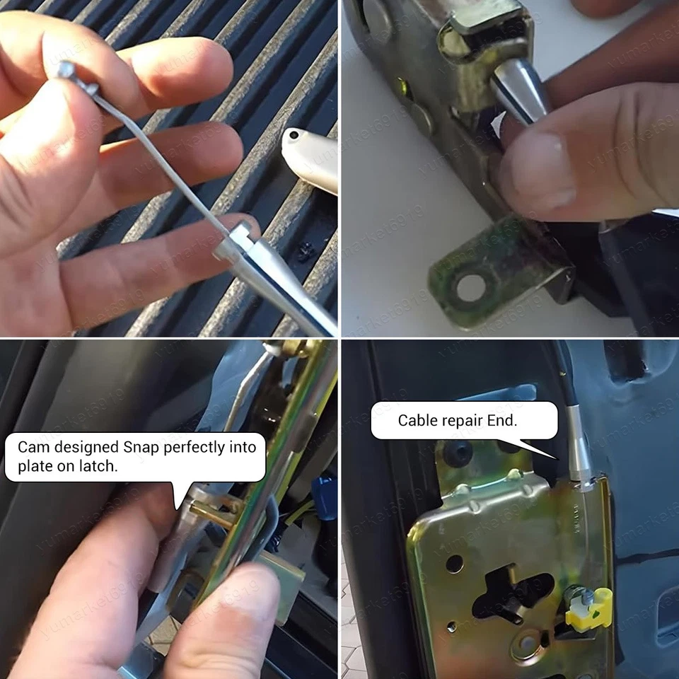 8PC Truck Door Handle Cable Latch Repair Kit Fit For Ford Ranger Excusion Cables - Изображение 3 из 4