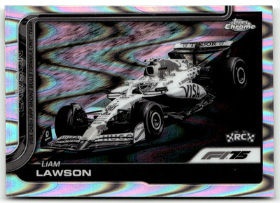 Topps Chrome Formel 1 2025 No. 83 Liam Lawson Rookie Raywave Refractor
