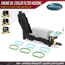 Engine Oil Cooler Filter Housing Adapter Fits Chrysler Dodge Jeep Ram 3.6L