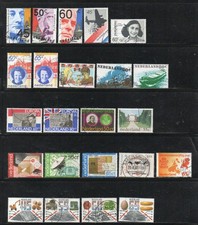 NETHERLANDS – 1980-1984 – COMMEMORATIVE ISSUES – 47 DIFFERENT STAMPS – USED