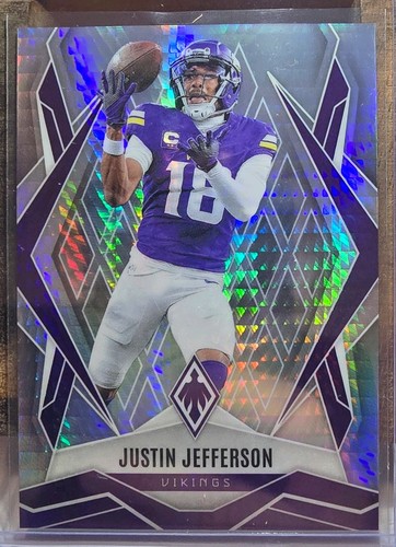 2025 Panini Phoenix JUSTIN JEFFERSON Silver Prizm Minnesota Vikings - Bild 2 von 4