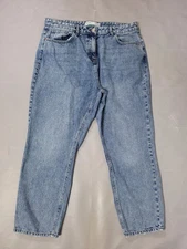 Next Jeans Size 16 R Straight High Waist Crop