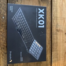 ProtoArc XK01 Plus Foldable Backlit Full-Size Wireless Keyboard - Open Box
