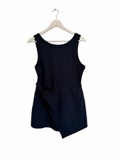 Free People Tennis Dress Navy Blue Wrap Stretchy Skort RRP $108 Size L 12 14
