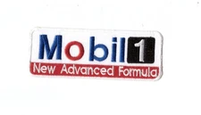 NEW 1 5/8 x 4 1/4" Mobil 1 IRON ON PATCH FREE SHIP