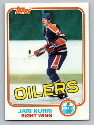 JARI KURRI 1981-82 ROOKIE  Topps  HOF  #18 Edmonton Oilers   (DK3