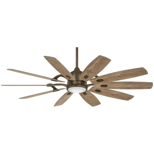 Minka Aire Barn 65" Ceiling Fan - Barnwood 10-Blade Remote Control - Picture 2 of 6