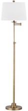 SAFAVIEH Lighting Collection Nadia Traditional Farmhouse Swivel Swing Arm Gol...
