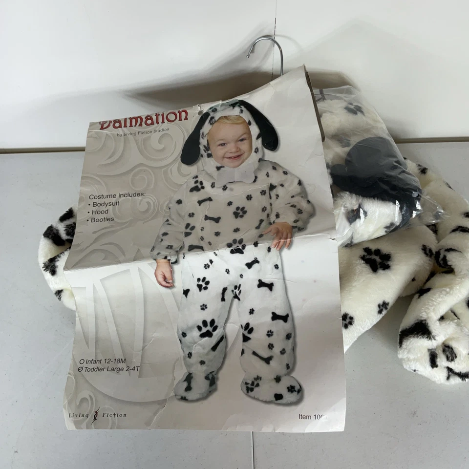 Dalmation Plush Puppy Costume Toddler 2-4T Living Fiction NWOT - Image 3 of 4