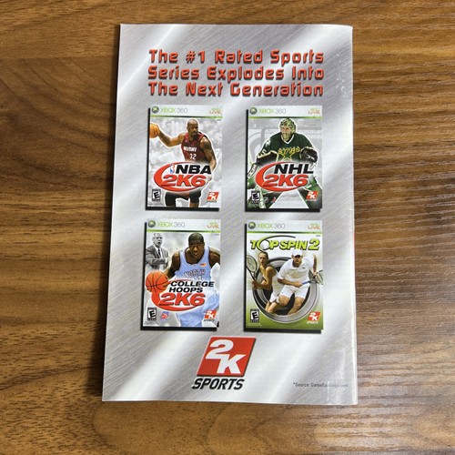 College Hoops 2K6 (Microsoft Xbox 360, 2006) CIB komplett mit Handbuch TOP - Bild 8 von 8