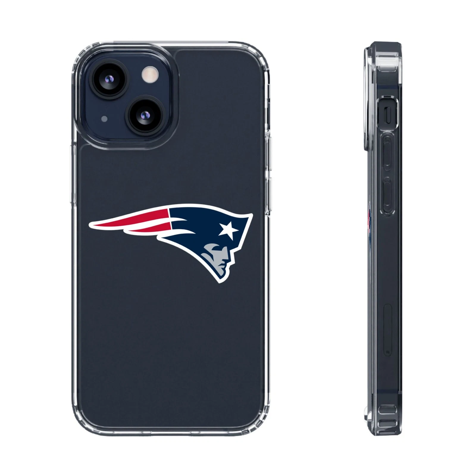 New England Patriots Clear Phone Case for iPhone