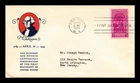 DR JIM STAMPS US COVER WASHINGTON INAUGURATION SESQUICENTENNIAL FDC SCOTT 854