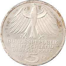 Germany 5 Mark German Archaeological Institute 1979 (KM#150). Silver .625
