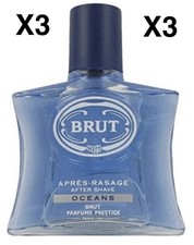 *Lot de 3* Brut Oceans-Après rasage-After Shave Prestige (100x3)ml-New