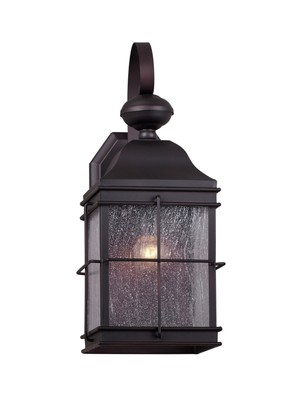 Forte Lighting 1807-01 Bronze Single Light 16-1/2''H Outdoor Wall Sconce