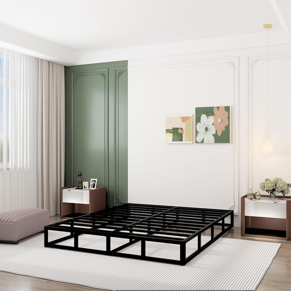 9 Inch Box Spring for Queen Bed, Heavy Duty Metal Mattress Foundation ...